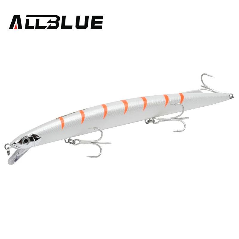 ALLBLUE SPRINT 195S Sinking Minnow Longcast Jerkbait Fishing Lure 195mm 35G Off Shore Saltwater Sea Bass Artificial Bait Tackle
