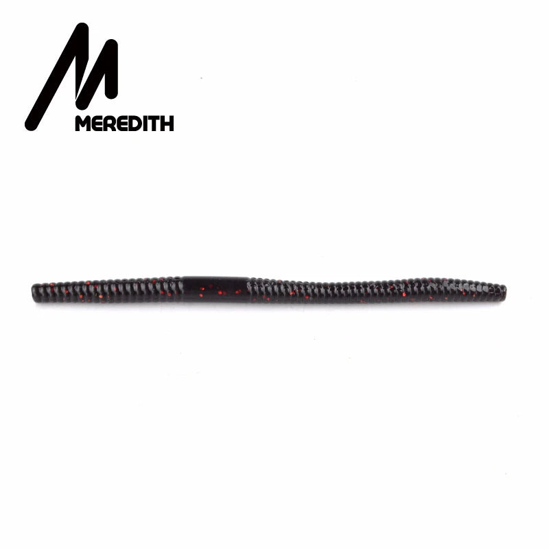 MEREDITH Fishing Soft Lures 140mm 5.3g 10pcs Artificial Worm Baits Silicone Fishing Lures crankbait Fishing Tackle