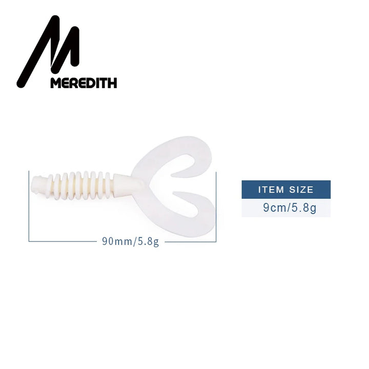 MEREDITH Fishing Lures 8pcs 9cm 5.8g STINGER SHAD SOFT BAIT SOFT PLASTIC LURES PREDATOR PIKE