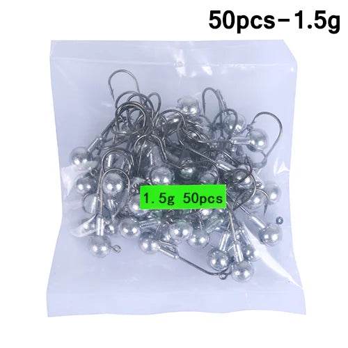 Goture 50pcs Lead Jig Head Fishing Hooks - Fish & Cheaps | Fishing & Outdoor Gear