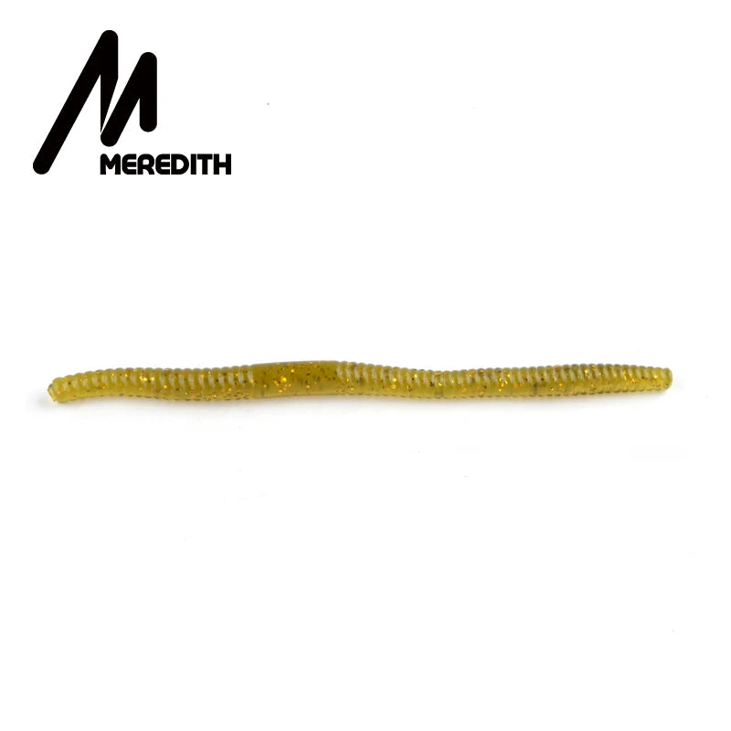 MEREDITH Fishing Soft Lures 140mm 5.3g 10pcs Artificial Worm Baits Silicone Fishing Lures crankbait Fishing Tackle