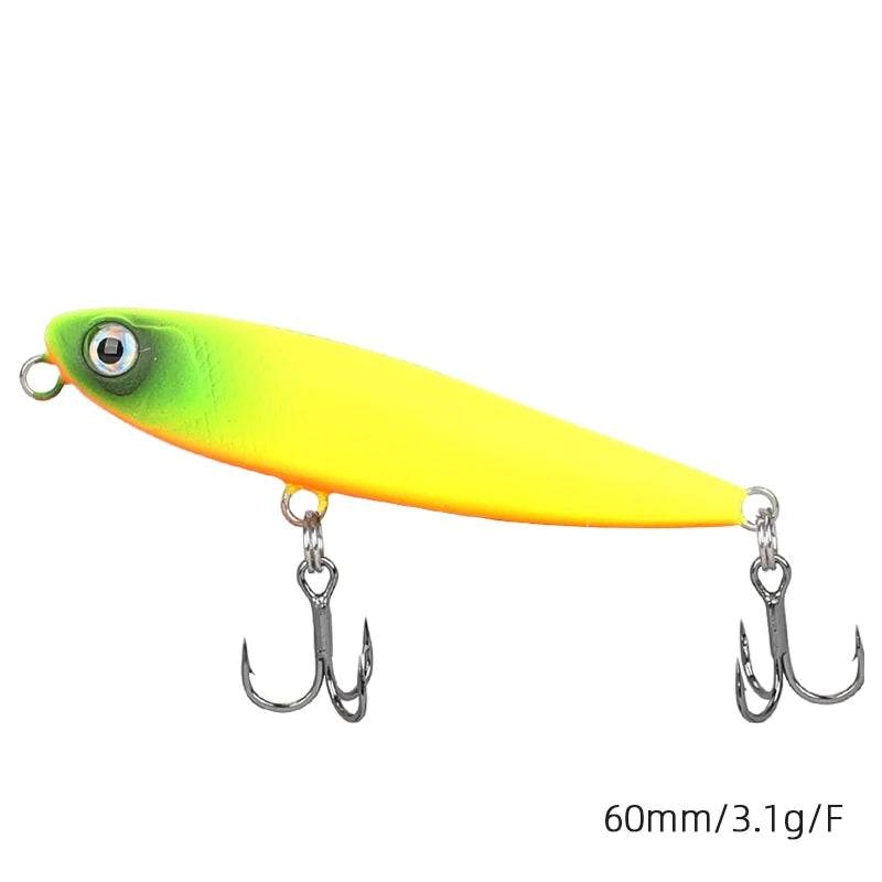 TSURINOYA Floating Pencil 60F – Walk-the-Dog Topwater Lure - Fish & Cheaps | Fishing & Outdoor Gear