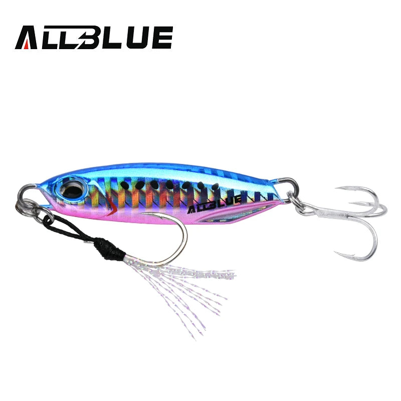 ALLBLUE New DRAGER Metal Cast Jig Spoon 15G 30G Shore Casting Jigging Fish Sea Bass Fishing Lure  Artificial Bait Tackle
