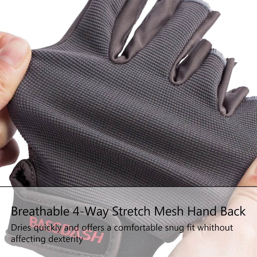 Bassdash Astro Heavy-Duty Sure Grip Fingerless Gloves - Fish & Cheaps | Fishing & Outdoor Gear