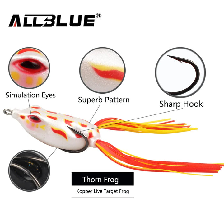 ALLBLUE High Quality Kopper Live Target  Frog Lure