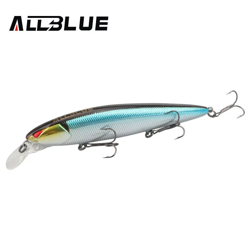 ALLBLUE JINBE 110SP Wobbler Fishing Lure 110mm 18.5g Rolling Jerkbait Minnow Unique Lip Bass Pike Bait Fishing Tackle