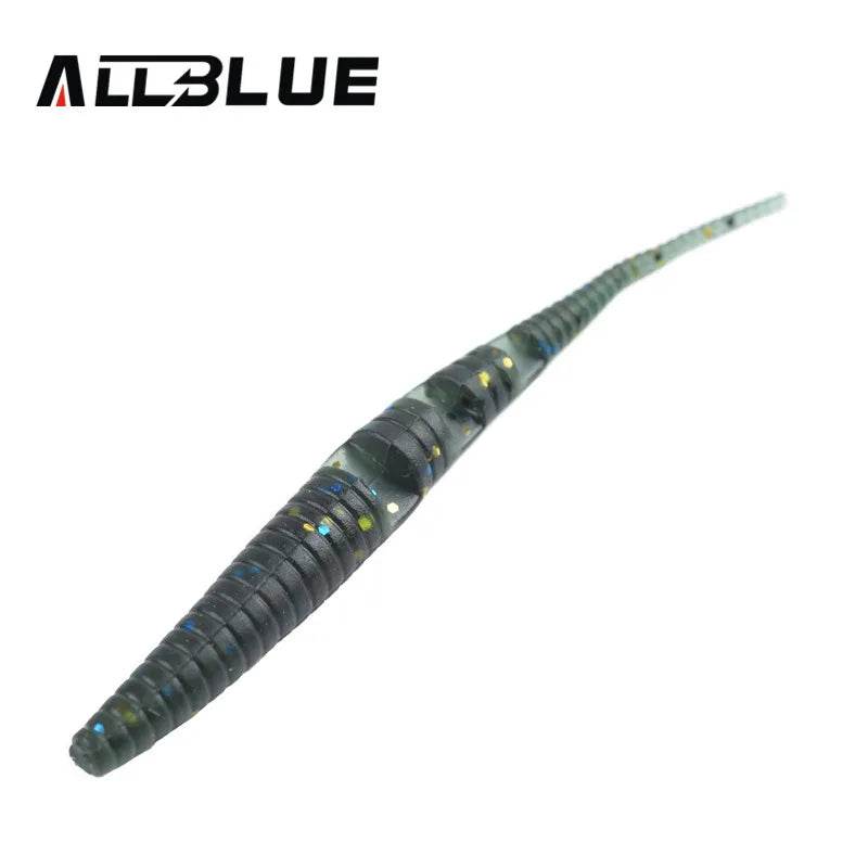 ALLBLUE 80mm Soft Bait Worm – 10pcs Silicone Lure Set - Fish & Cheaps | Fishing & Outdoor Gear