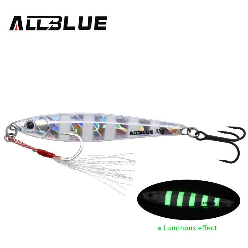 ALLBLUE Metal Jigging Spoon 35g – 3D Print Laser Lure - Fish & Cheaps | Fishing & Outdoor Gear