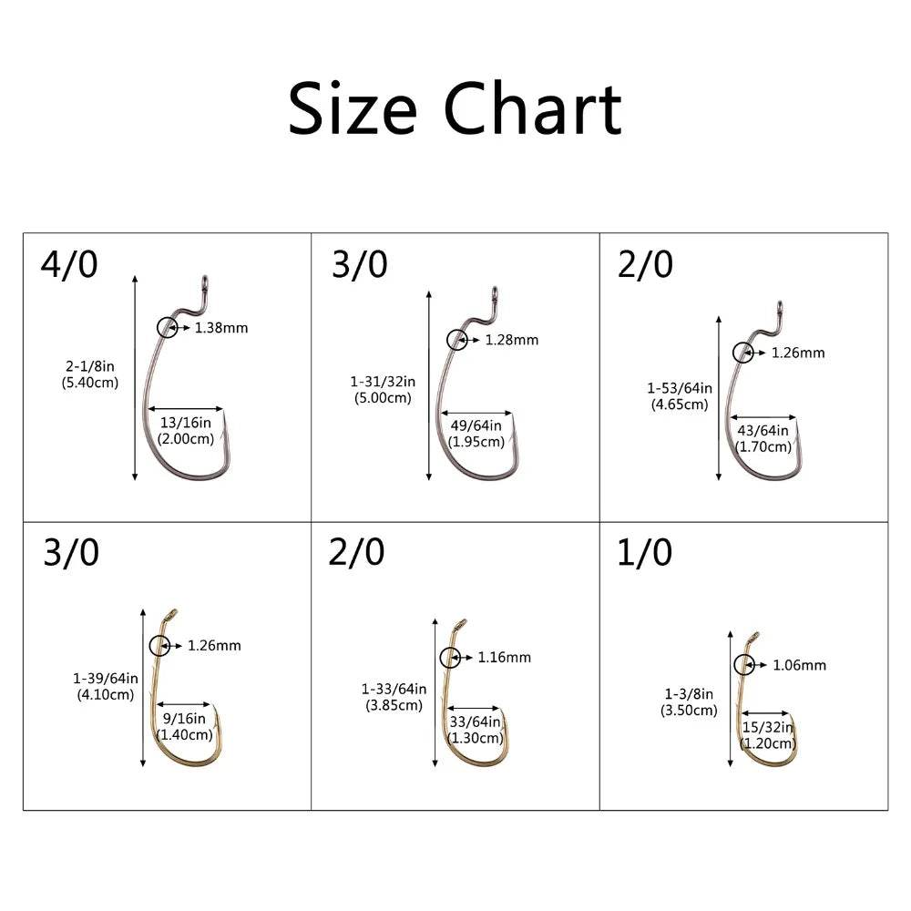 Bassdash EWG & Baitholder Hook Set – 60 Piece - Fish & Cheaps | Fishing & Outdoor Gear