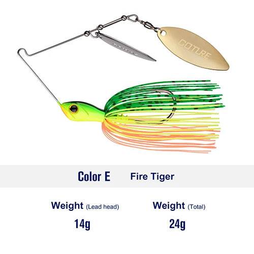 Goture Elfin Spinnerbait – 360° Willow Spoon Buzzbait - Fish & Cheaps | Fishing & Outdoor Gear