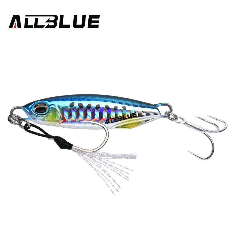 ALLBLUE New DRAGER Metal Cast Jig Spoon 15G 30G Shore Casting Jigging Fish Sea Bass Fishing Lure  Artificial Bait Tackle