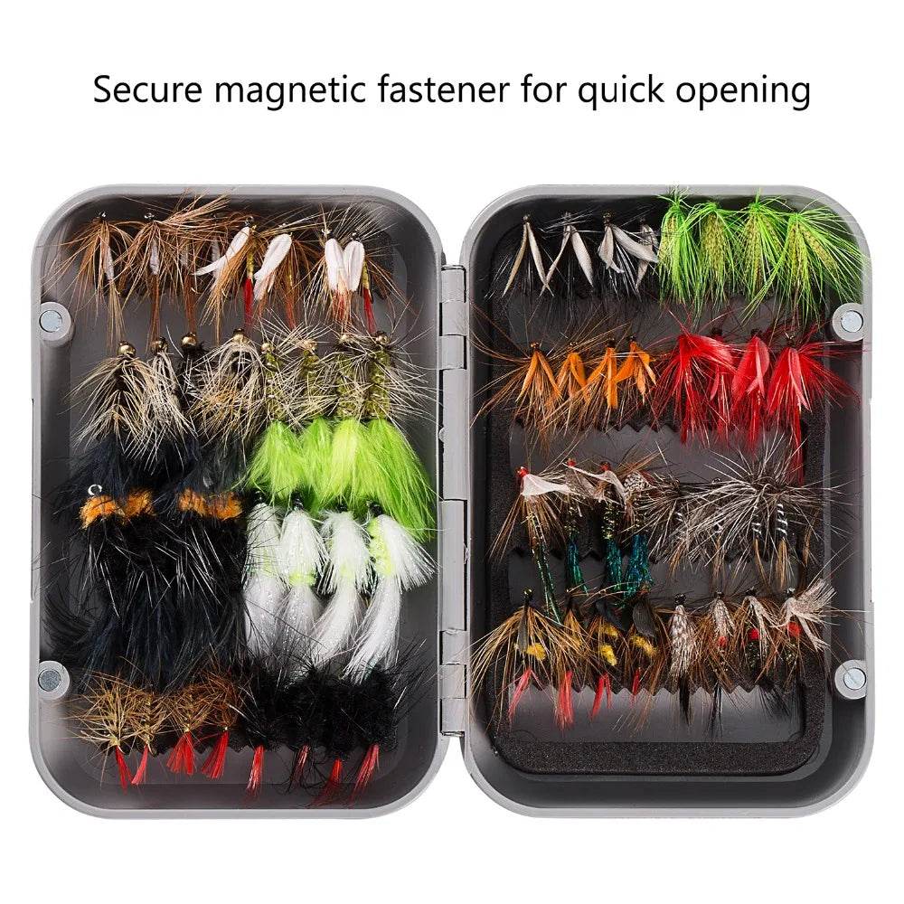 Bassdash 64-Piece Assorted Fly Fishing Kit - Fish & Cheaps | Fishing & Outdoor Gear