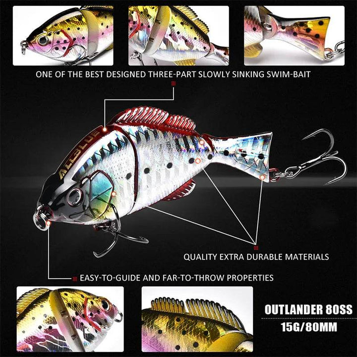 ALLBLUE OUTLANDER 80SS Jointed Swimbait Lure - Fish & Cheaps | Fishing & Outdoor Gear