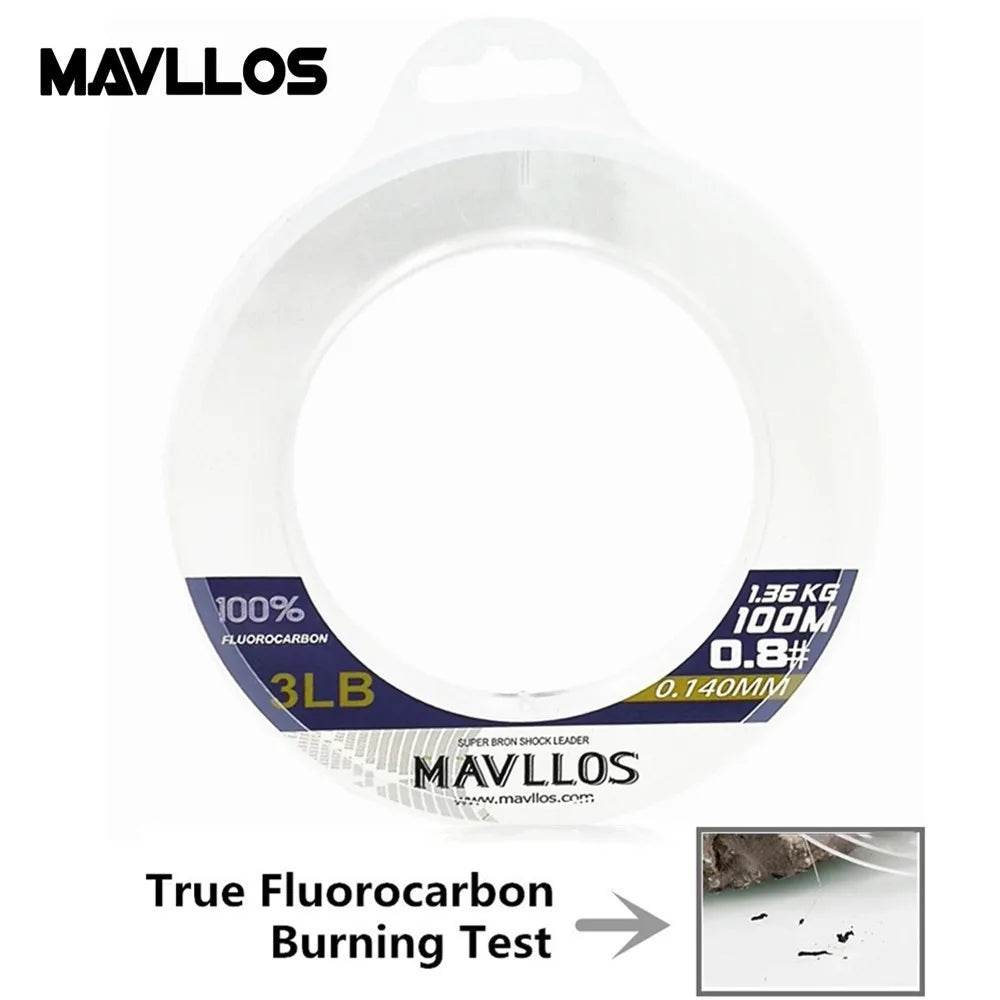 Mavllos 100% Fluorocarbon Fishing Line – 100M Leader - Fish & Cheaps | Fishing & Outdoor Gear