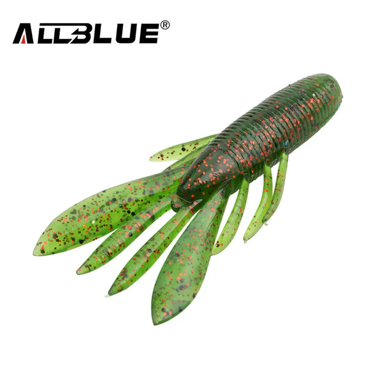 ALLBLUE 6pcs/Lot Custom Baits Super Craws Soft Fishing Lure For Fishing Soft Bait Shrimp Bass Bait Peche Fishing Gear
