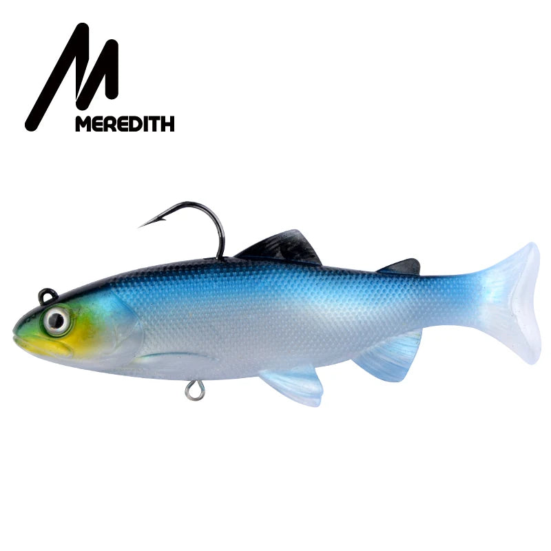 MEREDITH 5.90" Trout Soft Baits 15cm 65.8g Sinking Action PVC Material Fishing Lure Artificial Swimming Silicon Bait Wobblers