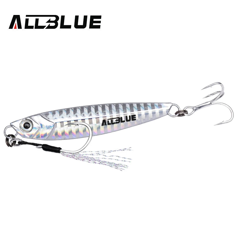 ALLBLUE New WAHOO Metal Jig Jigging Spoon 20G 30G Shore Casting Jig Drag Cast Sea Bass Lure Artificial Bait Fishing Tackle