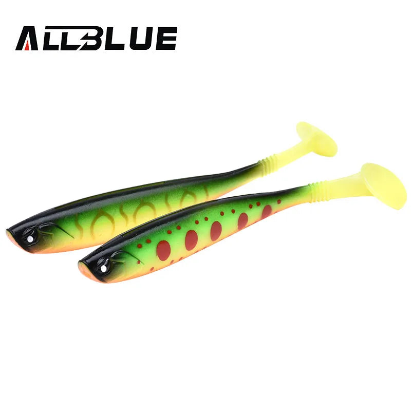 ALLBLUE LUKA 3D SOFT SWIN Fishing Lure 10g/12cm Soft Bait 4pcs/lot Shad Silicone Bass Pike Minnow Swimbait Jigging Plastic Lure