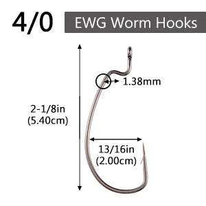 Bassdash EWG & Baitholder Hook Set – 60 Piece - Fish & Cheaps | Fishing & Outdoor Gear