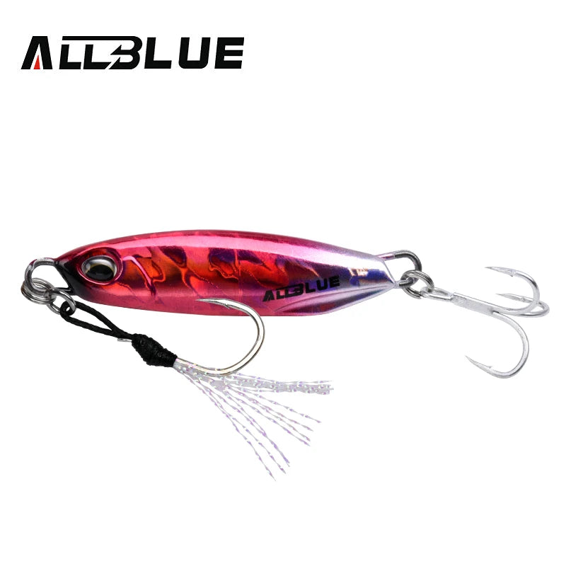 ALLBLUE New DRAGER Metal Cast Jig Spoon 15G 30G Shore Casting Jigging Fish Sea Bass Fishing Lure  Artificial Bait Tackle
