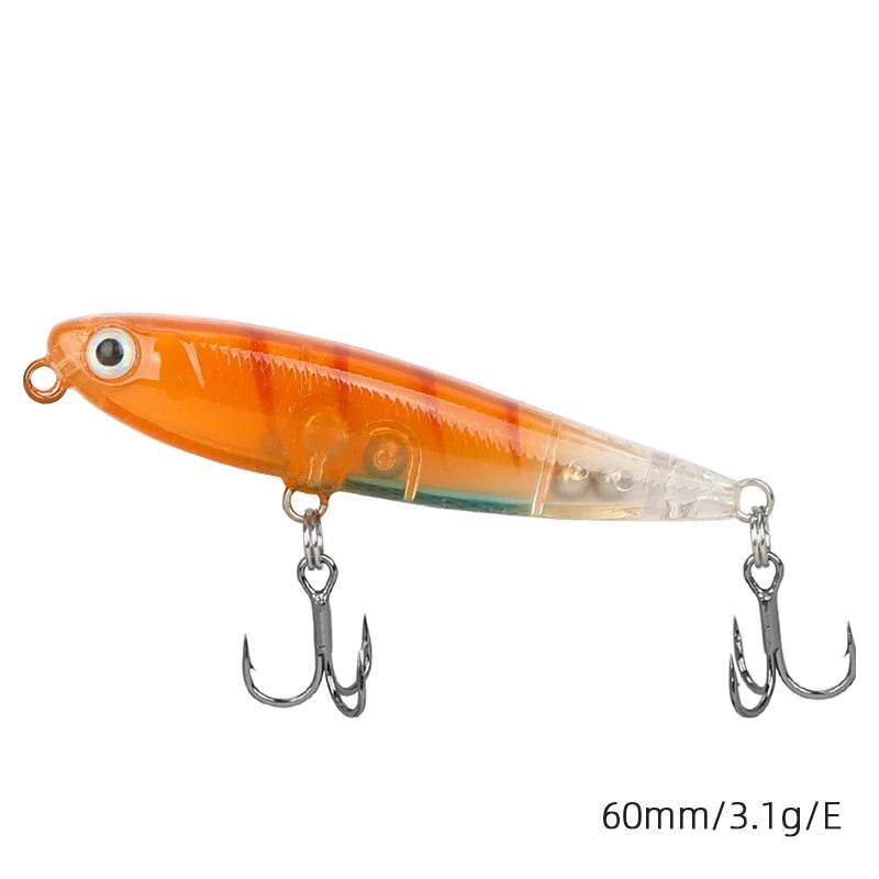 TSURINOYA Floating Pencil 60F – Walk-the-Dog Topwater Lure - Fish & Cheaps | Fishing & Outdoor Gear
