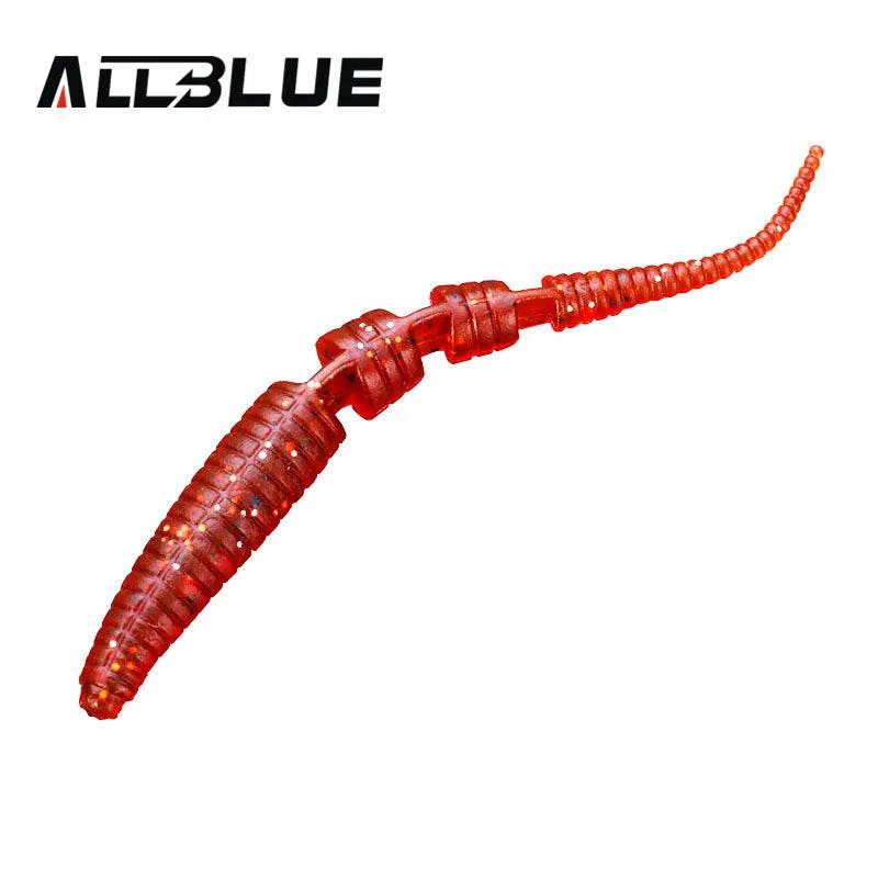 ALLBLUE 80mm Soft Bait Worm – 10pcs Silicone Lure Set - Fish & Cheaps | Fishing & Outdoor Gear