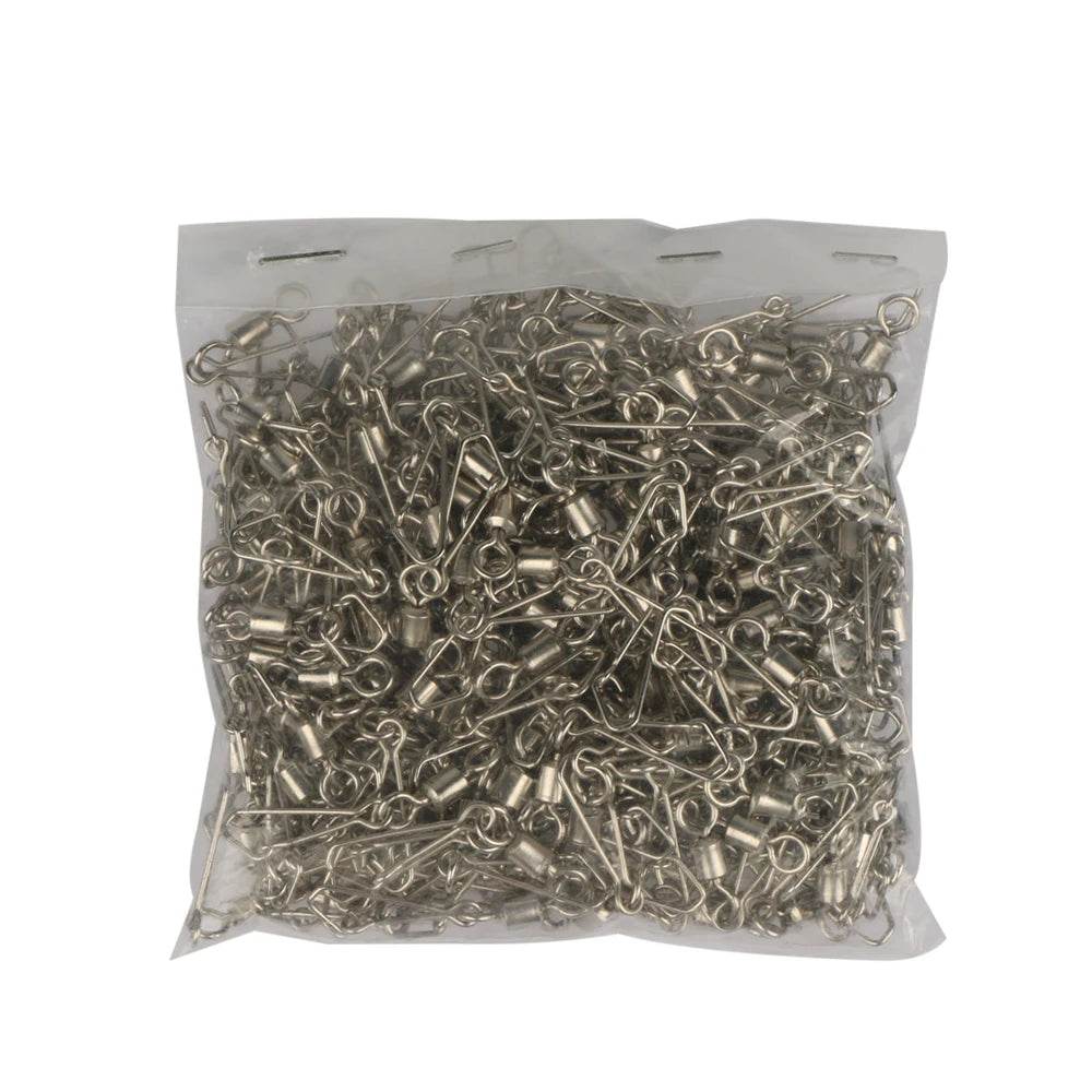 Goture 200pcs Rolling Swivels & Snap Hook Connectors - Fish & Cheaps | Fishing & Outdoor Gear