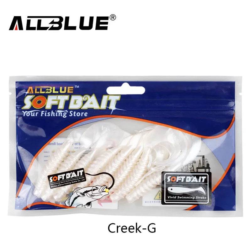 ALLBLUE Creek Single Tail Soft Bait – Versatile Grubs - Fish & Cheaps | Fishing & Outdoor Gear