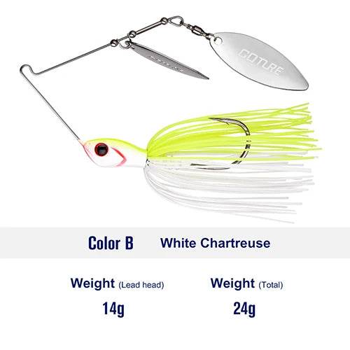 Goture Elfin Spinnerbait – 360° Willow Spoon Buzzbait - Fish & Cheaps | Fishing & Outdoor Gear