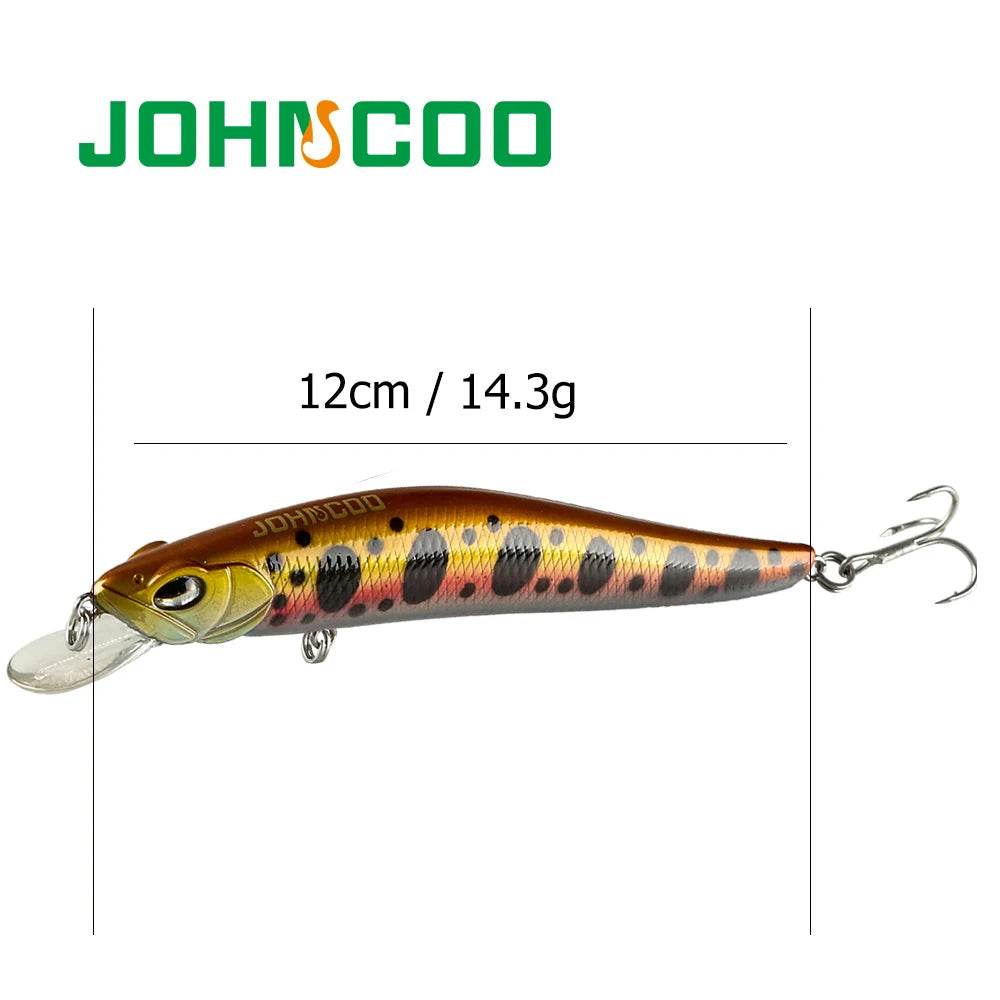 JOHNCOO 12cm Lifelike Hard Minnow - Fish & Cheaps | Fishing & Outdoor Gear