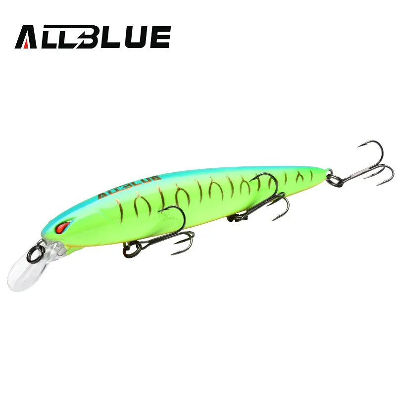 ALLBLUE JINBE 110SP Wobbler Fishing Lure 110mm 18.5g Rolling Jerkbait Minnow Unique Lip Bass Pike Bait Fishing Tackle