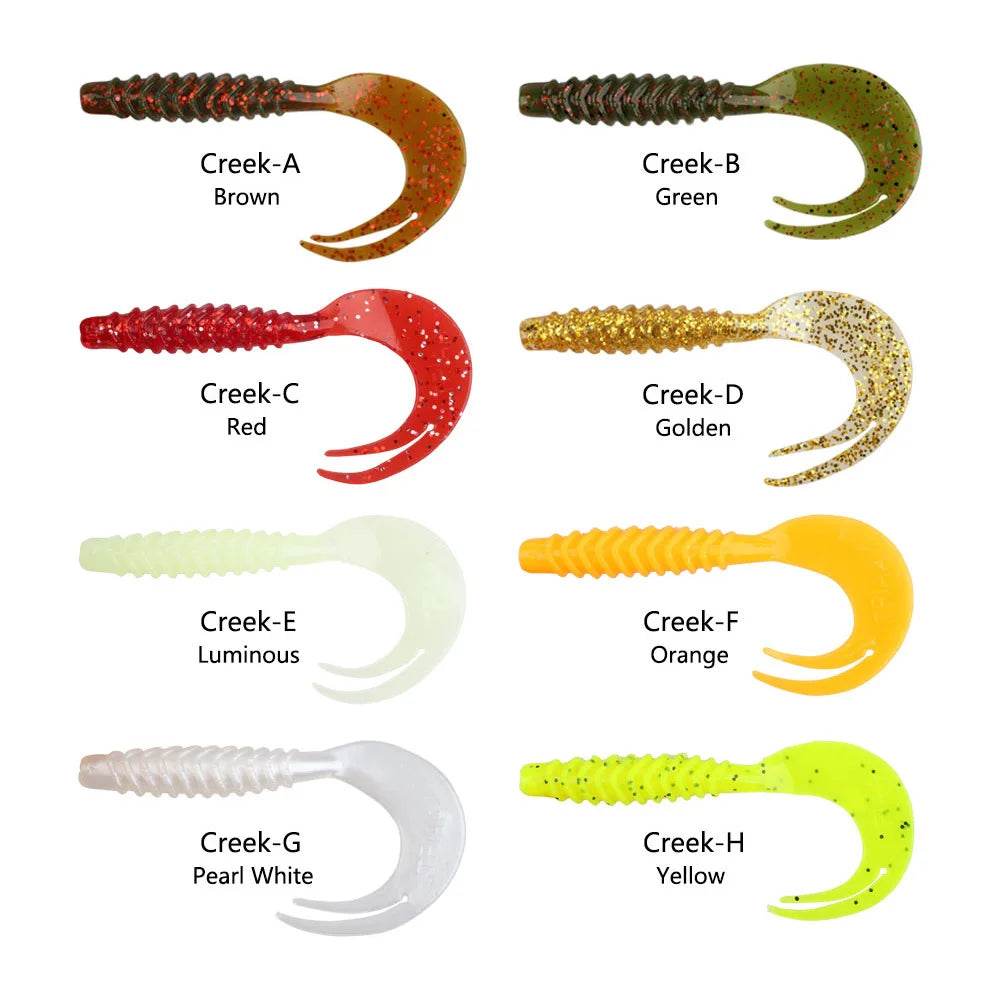 ALLBLUE Creek Single Tail Soft Bait – Versatile Grubs - Fish & Cheaps | Fishing & Outdoor Gear