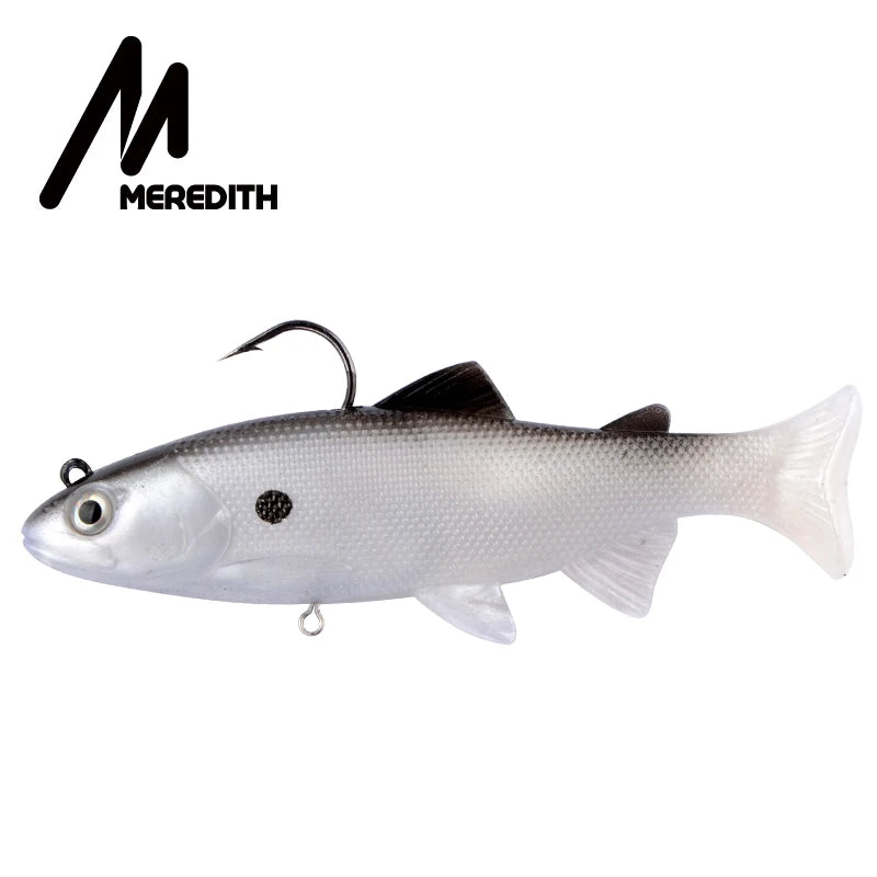 MEREDITH 5.90" Trout Soft Baits 15cm 65.8g Sinking Action PVC Material Fishing Lure Artificial Swimming Silicon Bait Wobblers