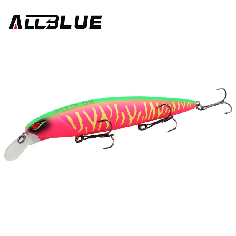 ALLBLUE JINBE 110SP Wobbler Fishing Lure 110mm 18.5g Rolling Jerkbait Minnow Unique Lip Bass Pike Bait Fishing Tackle