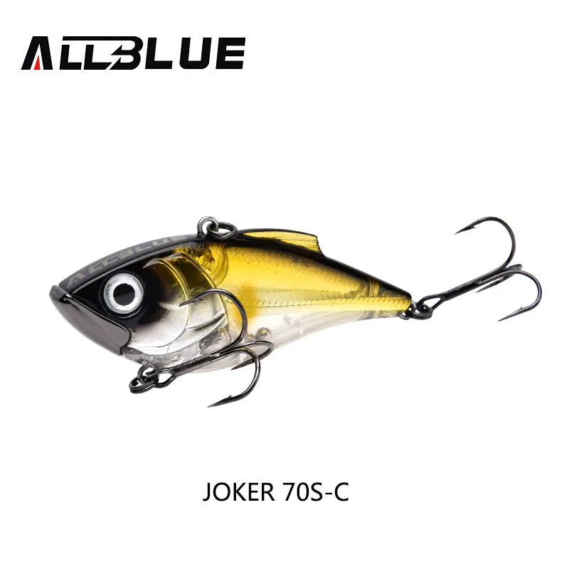 ALLBLUE JOKER 70S Sinking Fishing Lure Lipless Crankbaits Hard Artificial VIB Vibration Bait All Depth Winter Ice Fishing Tackle