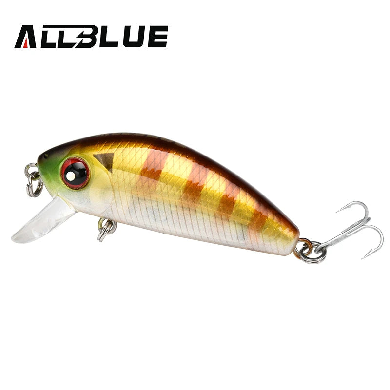 ALLBLUE New Legend Minnow 44mm Sinking Floating Mini Wobbler Fishing Lure Artificial Hard Bait Trout Crankbait Fishing Tackle