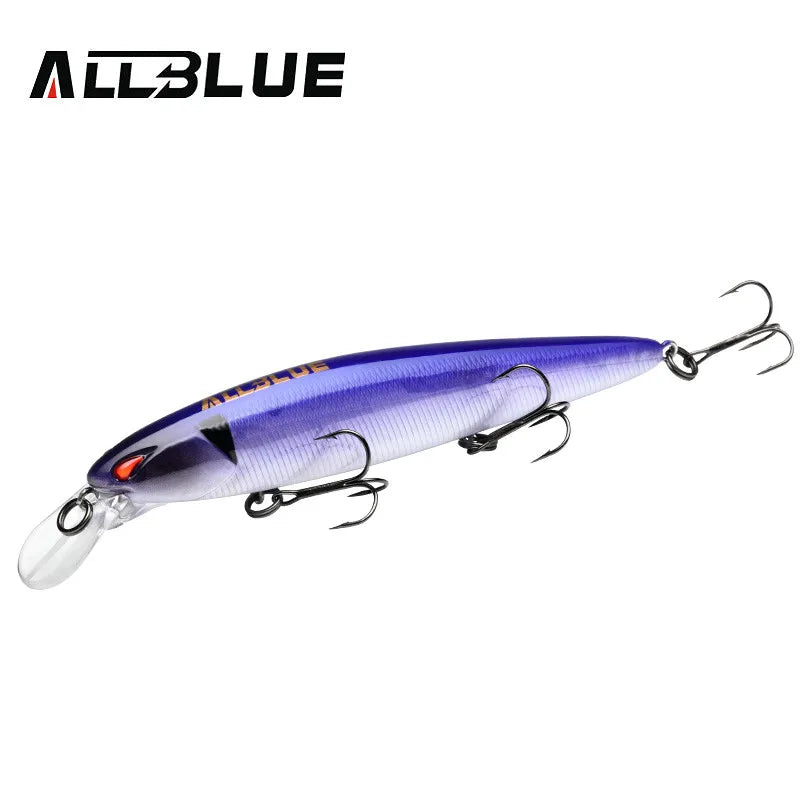 ALLBLUE JINBE 110SP Wobbler Fishing Lure 110mm 18.5g Rolling Jerkbait Minnow Unique Lip Bass Pike Bait Fishing Tackle