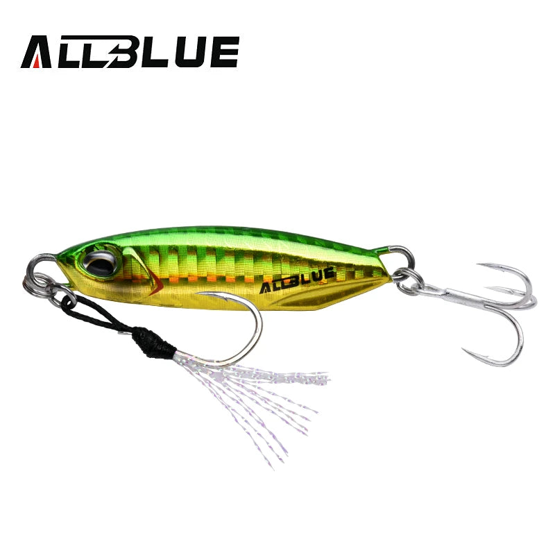 ALLBLUE New DRAGER Metal Cast Jig Spoon 15G 30G Shore Casting Jigging Fish Sea Bass Fishing Lure  Artificial Bait Tackle