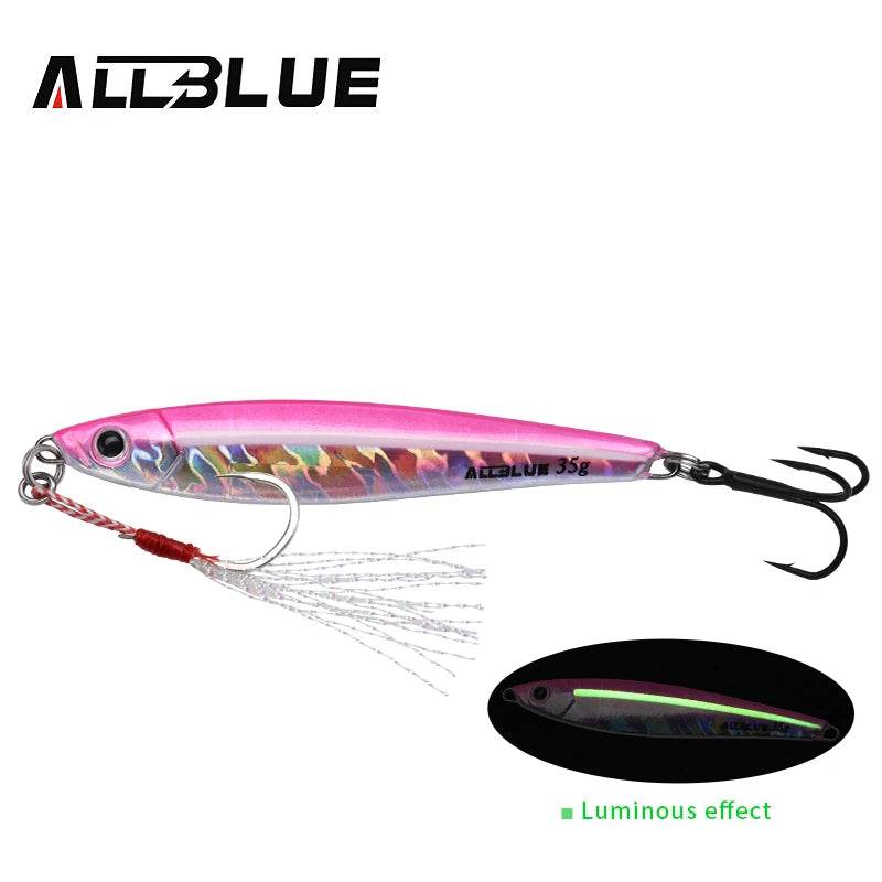 ALLBLUE Metal Jigging Spoon 35g – 3D Print Laser Lure - Fish & Cheaps | Fishing & Outdoor Gear