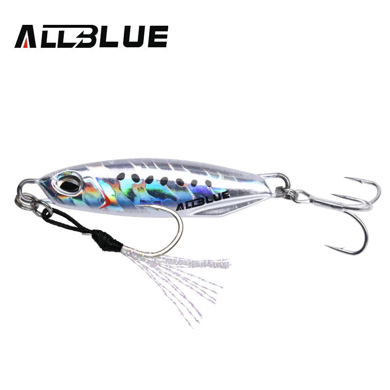 ALLBLUE New DRAGER Metal Cast Jig Spoon 15G 30G Shore Casting Jigging Fish Sea Bass Fishing Lure  Artificial Bait Tackle