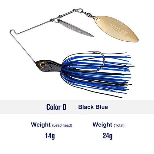 Goture Elfin Spinnerbait – 360° Willow Spoon Buzzbait - Fish & Cheaps | Fishing & Outdoor Gear