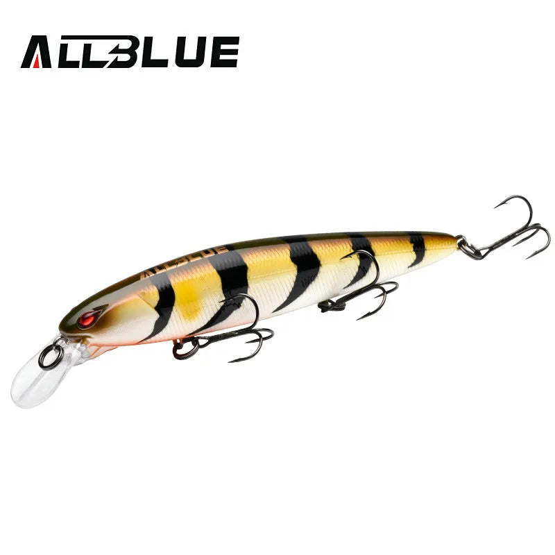 ALLBLUE JINBE 110SP Wobbler Fishing Lure 110mm 18.5g Rolling Jerkbait Minnow Unique Lip Bass Pike Bait Fishing Tackle