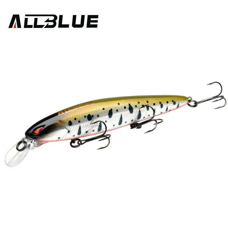 ALLBLUE JINBE 110SP Wobbler Fishing Lure 110mm 18.5g Rolling Jerkbait Minnow Unique Lip Bass Pike Bait Fishing Tackle