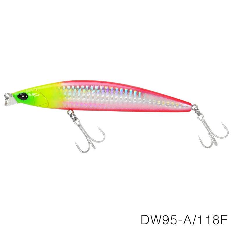 TSURINOYA DW95 118F Shallow Floating Minnow - Fish & Cheaps | Fishing & Outdoor Gear