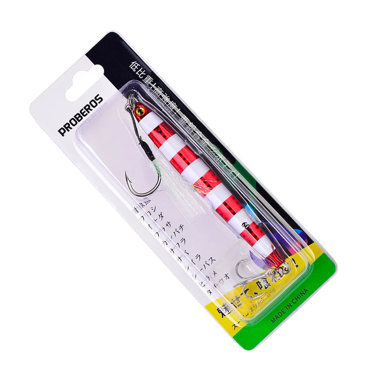 PRO BEROS Metal Casting Jig 10G 30G 40G 60G Shore Drag Cast Jigging Spoon Fishing Lure Artificial Bait Tackle  Lures Fishing