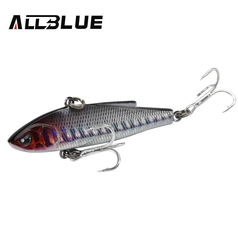ALLBLUE New ANGRY JOHN VIB Sinking Fishing Lure Ice Jigging 58MM/70MM Hard Plastic Vibration Winter Bass Pike Artificial Tackle
