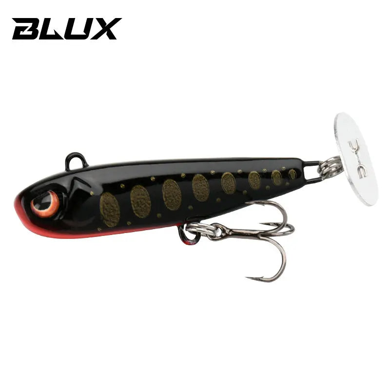 BLUX Rattle Tail 38mm 44mm Power Shining Paddle Metal Jig Fast Zinc Jigging Spoon Bait Bass Trout Sinking Hard Fishing Lure