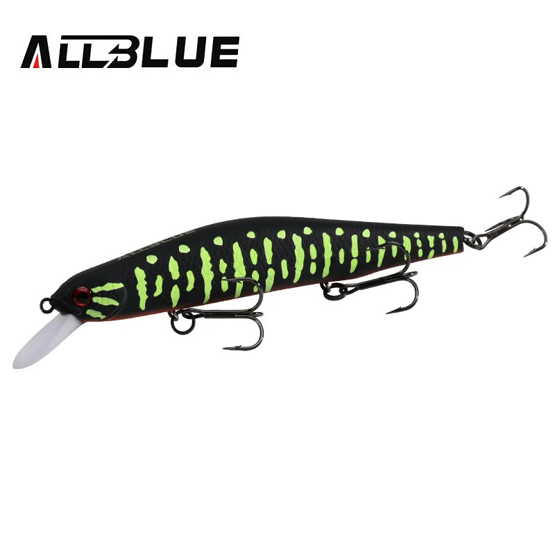 ALLBLUE VULCAN 130SP Silent Wobbler Fishing Lure 26.5g 133mm Magnetic System Suspend Minnow Pike Bait 4# Hook Tackle