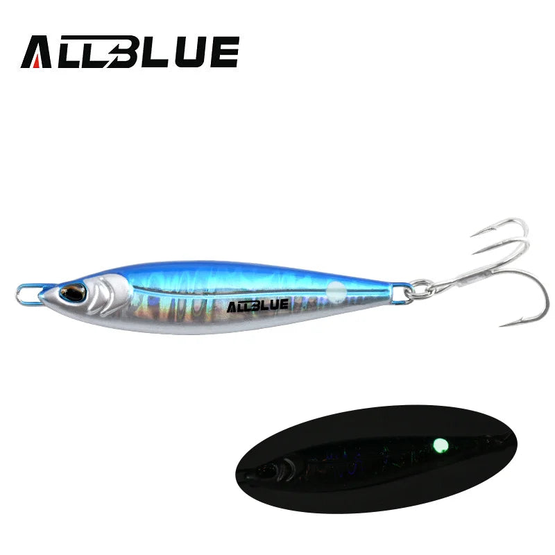ALLBLUE LEVIN Metal Jig Spoon Artificial Bait Cast Jigging Fishing Lure Super Hard Fish Off Shore Casting Saltwater Tackle