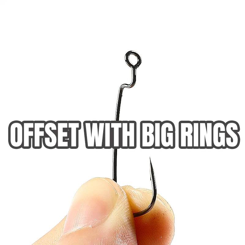Supercontinent Offset Carbon Steel Crank Hooks – Big Rings - Fish & Cheaps | Fishing & Outdoor Gear